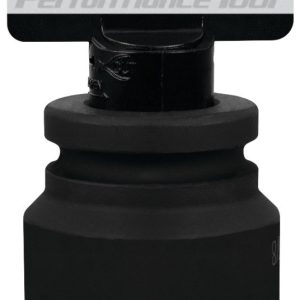 Performance Tool Socket, 3/4 Inch Drive, 1-3/8 Inch, Standard, Deep Impact Socket, 6 Point, Black Oxide, Chrome Molybdenum Steel, Single – M742-44
