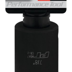 Performance Tool Socket, 1/2 Inch Drive, 7/8 Inch, Standard, Deep Impact Socket, 6 Point, Chrome Vanadium Steel, Single – M847