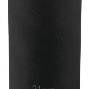 Performance Tool Socket, 1/2 Inch Drive, 21 Millimeter, Metric, Deep Impact Socket, 6 Point, Chrome Vanadium Steel, Single – M871