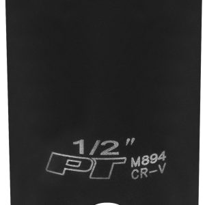 Performance Tool Socket, 3/8 Inch Drive, 1/2 Inch, Standard, Impact Socket, 6 Point, Chrome Vanadium Steel, Single – M894