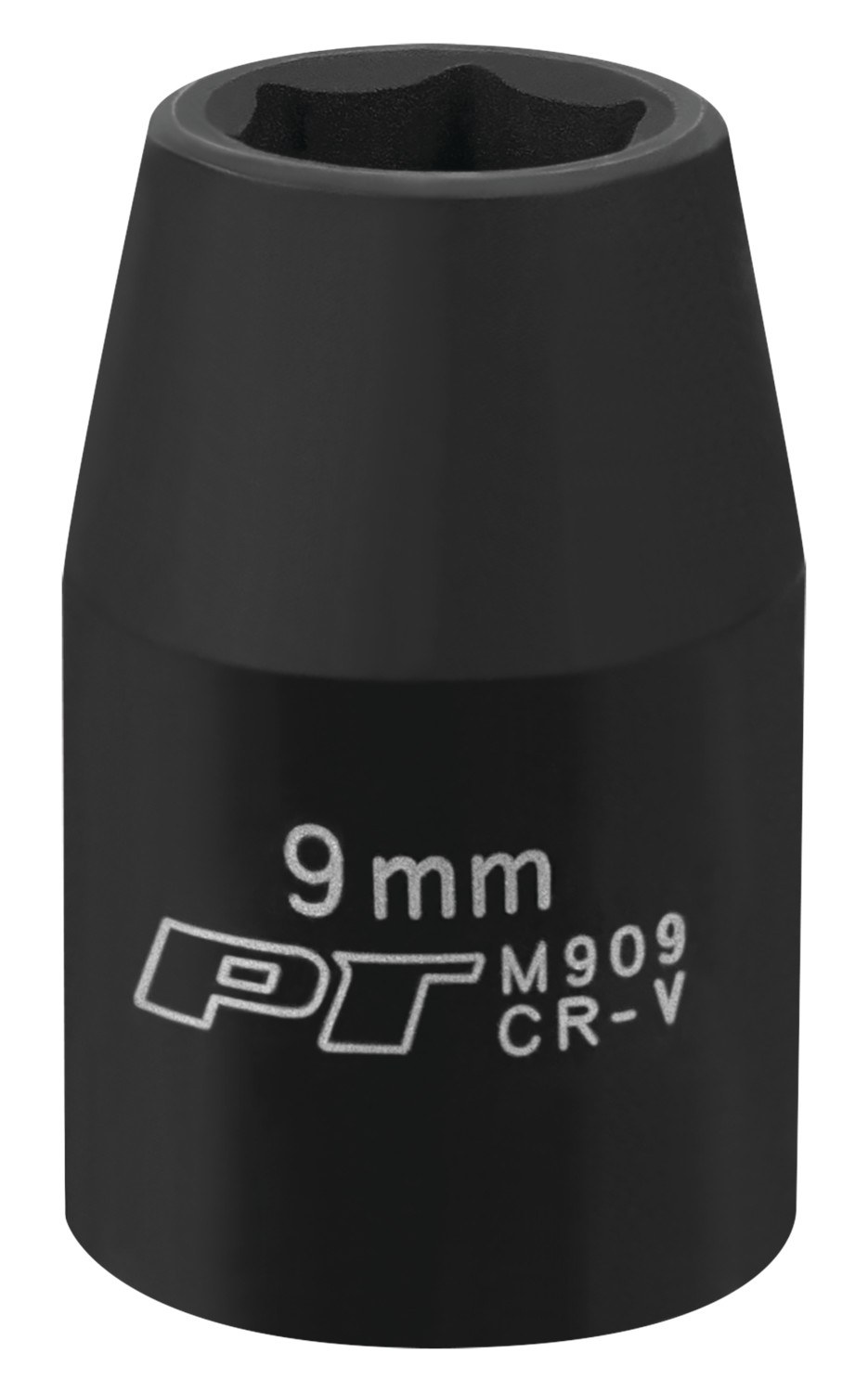 Performance Tool Socket, 3/8 Inch Drive, 9 Millimeter, Metric, Impact Socket, 6 Point, Chrome Vanadium Steel, Single – M909