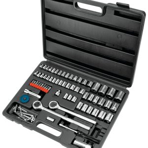 Performance Tool Socket Set, 1/4 Inch/ 3/8 Inch/ 1/2 Inch Drive, Carbon Steel – W1183