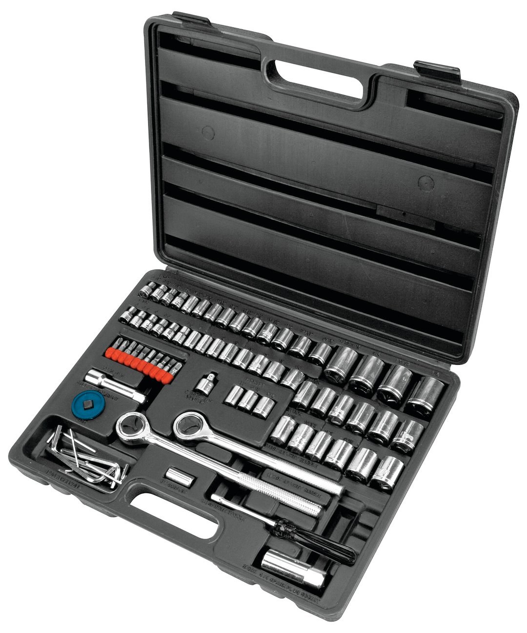 Performance Tool Socket Set, 1/4 Inch/ 3/8 Inch/ 1/2 Inch Drive, Carbon Steel – W1183