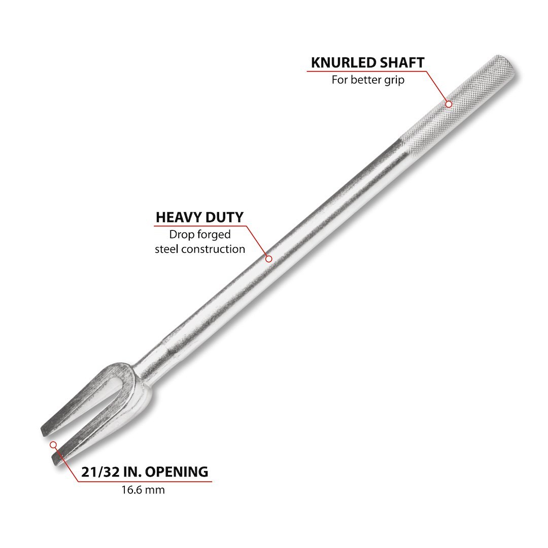 Performance Tool Tie Rod Removal/ Installation Tool, Use to Remove Tie Rod from Connecting Links, 21/32 Inch Opening Size, Steel – W1204P