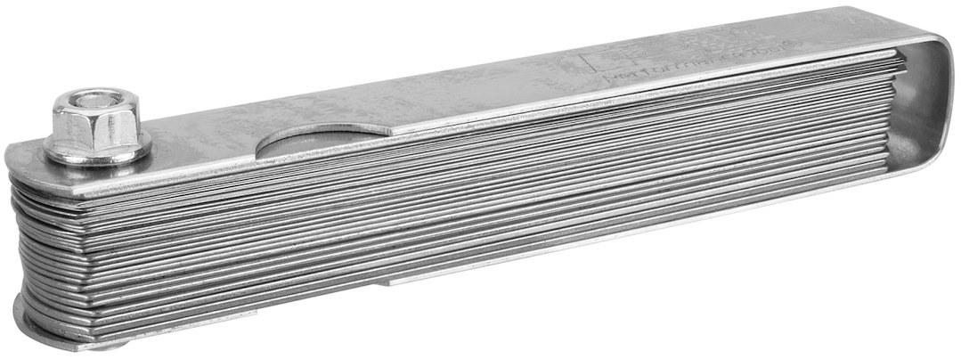 Performance Tool Feeler Gauge, 32 Blades/ 0.0015 to 0.035 Inch and 0.04 to 0.88 Millimeter, Brass – W125C