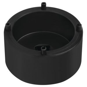 Performance Tool Spindle Nut Socket, 4-SLOT Front Axle, 1/2 Inch Drive, Black, Chrome Moly Alloy Steel – W1272