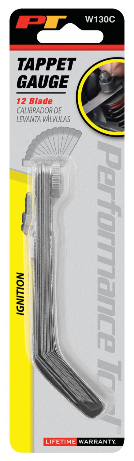 Performance Tool Feeler Gauge, 12 Offset Blades from 0.008 to 0.026 Inch – W130C