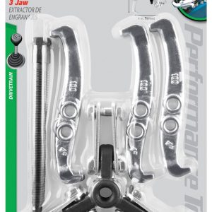 Performance Tool Gear Puller, 4 Inch Jaw Spread, 3 Jaw, Chrome Plated, Alloy Steel – W136P