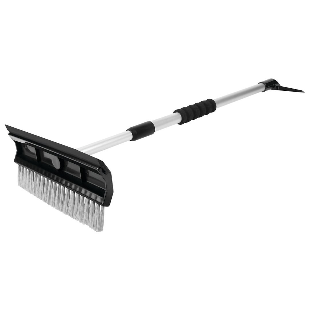 Performance Tool Ice Scraper/ Snow Brush, 3-IN-1, 10 Inch Width Broom and 5-7/8 Inch Width Ice Scraper, Extends to 43-1/2 Inch Length – W1465