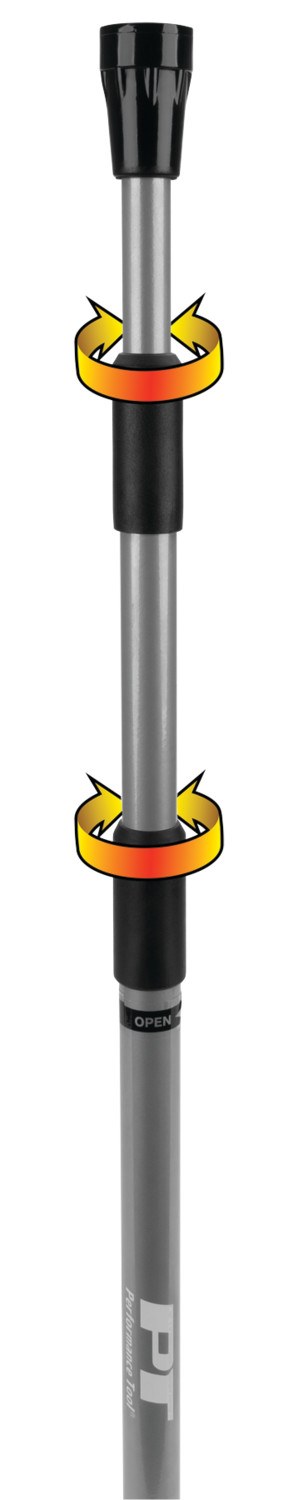 Performance Tool Door Prop Rod, 16 to 40 Inch Length, Single, Twist-Lock Action – W1475