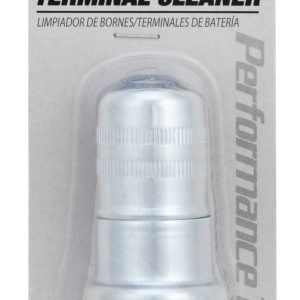 Performance Tool Battery Terminal Cleaner, Use to Clean Battery Post and Terminals, Tool Type, Metal Body/ Stainless Steel Brush, Single – W147C