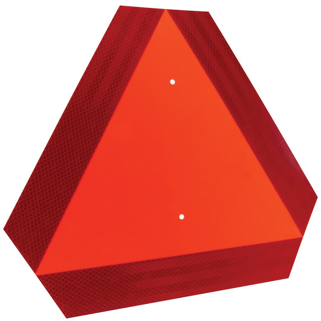 Performance Tool Emergency Reflector Kit, Single, 14 Inch Length X 12 Inch Height Orange and Red Reflective Triangle, Plastic – W1496