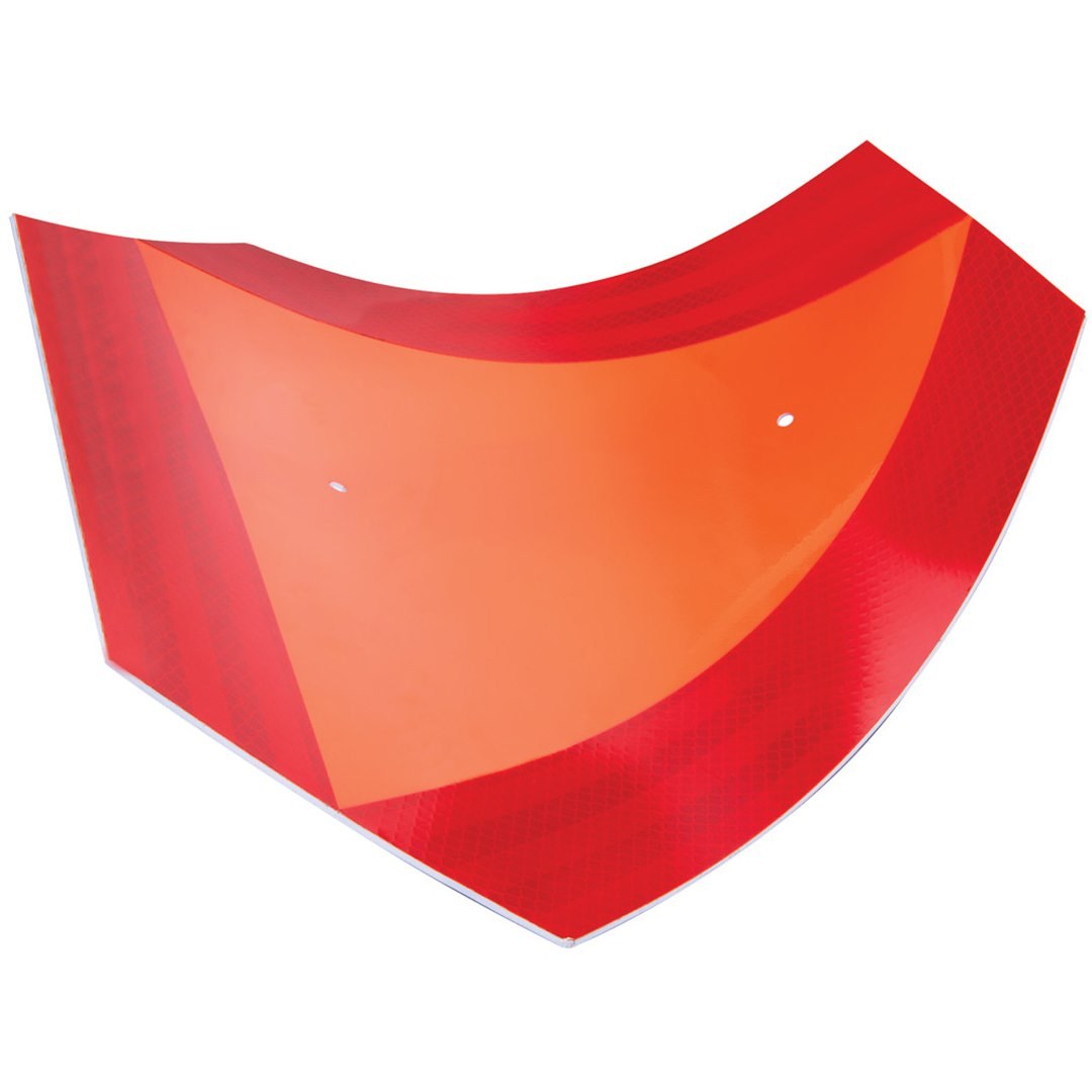 Performance Tool Emergency Reflector Kit, Single, 14 Inch Length X 12 Inch Height Orange and Red Reflective Triangle, Plastic – W1496