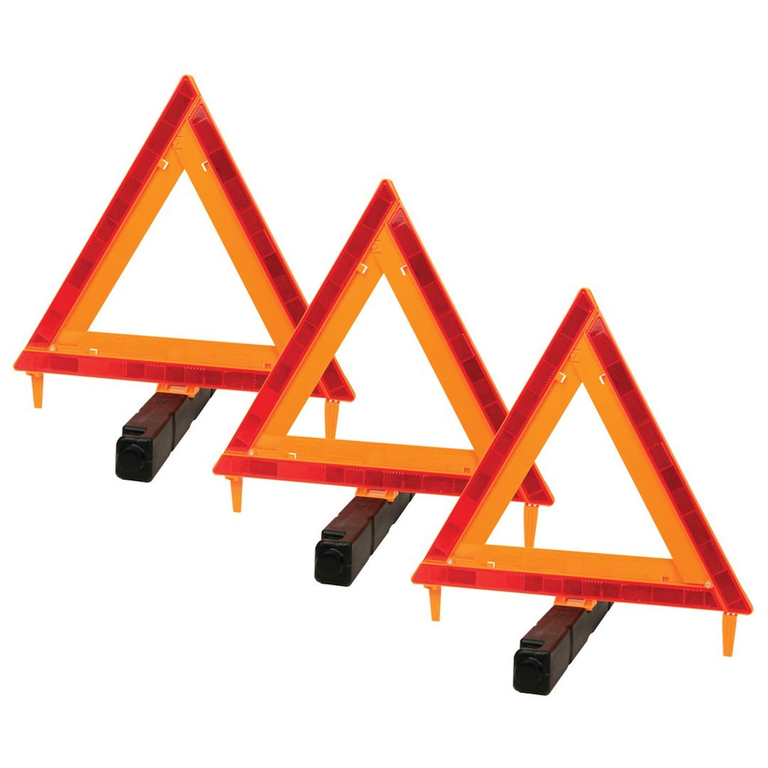 Performance Tool Emergency Reflector Kit, Set of 3, 17-1/2 Inch Length X 17.2 Inch Height, With Storage Case – W1498