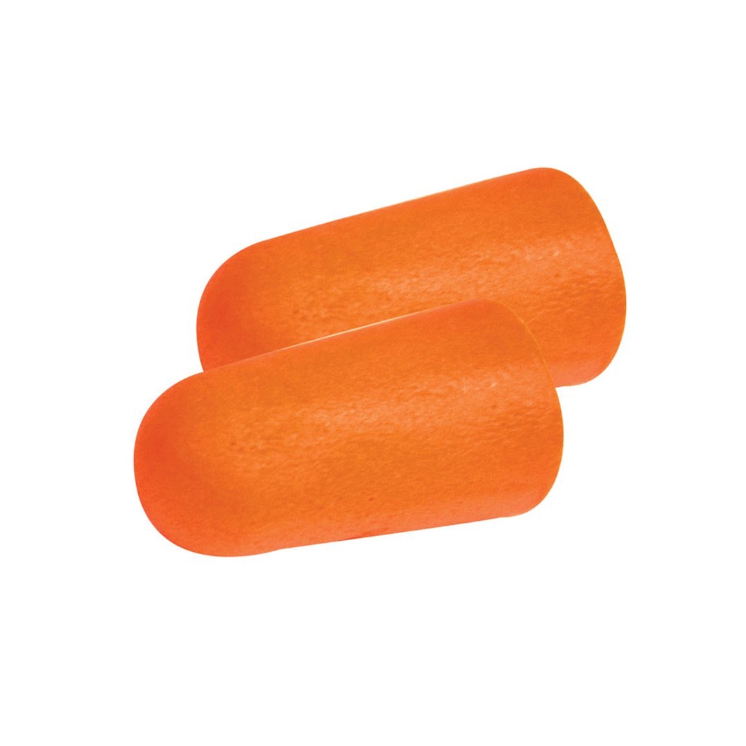 Performance Tool Earplugs, One Size Fits All, 30 Decibels, Orange, Foam, With Storage Case, 50 Piece – W1501