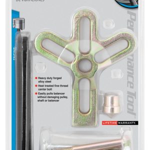 Performance Tool Harmonic Balancer Removal Tool, With Assorted Bolts, Alloy Steel – W151P