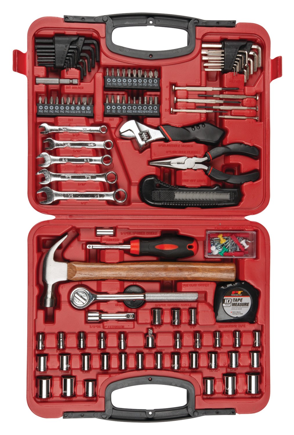 Performance Tool Tool Set, For General Work, 107 Piece Set – W1532