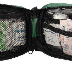 Performance Tool First Aid Kit, Compact Zipper Case with Handy Carabiner Clip, 22 Piece Kit – W1554
