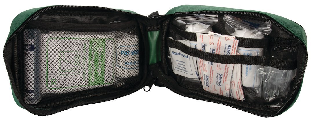 Performance Tool First Aid Kit, Compact Zipper Case with Handy Carabiner Clip, 22 Piece Kit – W1554