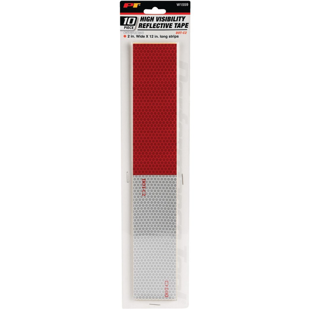 Performance Tool Reflective Tape, Light Reflective, 2 X 12 Inch Roll, DOT – W1559