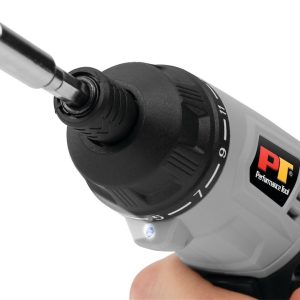 Performance Tool Drill, Cordless Electric, 2 Position Swivel Handle, 3.6 Volt 1300 Mah Lithium Ion Battery, 210 RPM, 1/4 Inch Hex Chuck – W1562