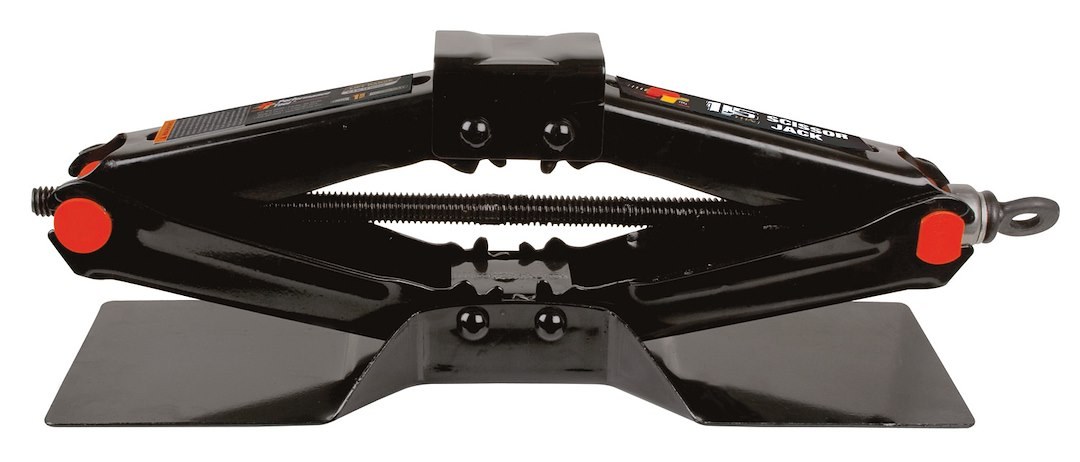 Performance Tool Jack, Scissor Jack, Mechanical, 3000 Pound Capacity, 15 Inch Max Lift Height, Black, Steel – W1600