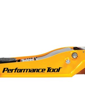 Performance Tool Jack, Low Profile Floor Jack, Hydraulic, 7000 Pound Capacity, 20-1/2 Inch Max Lift Height, Yellow, Steel – W1627