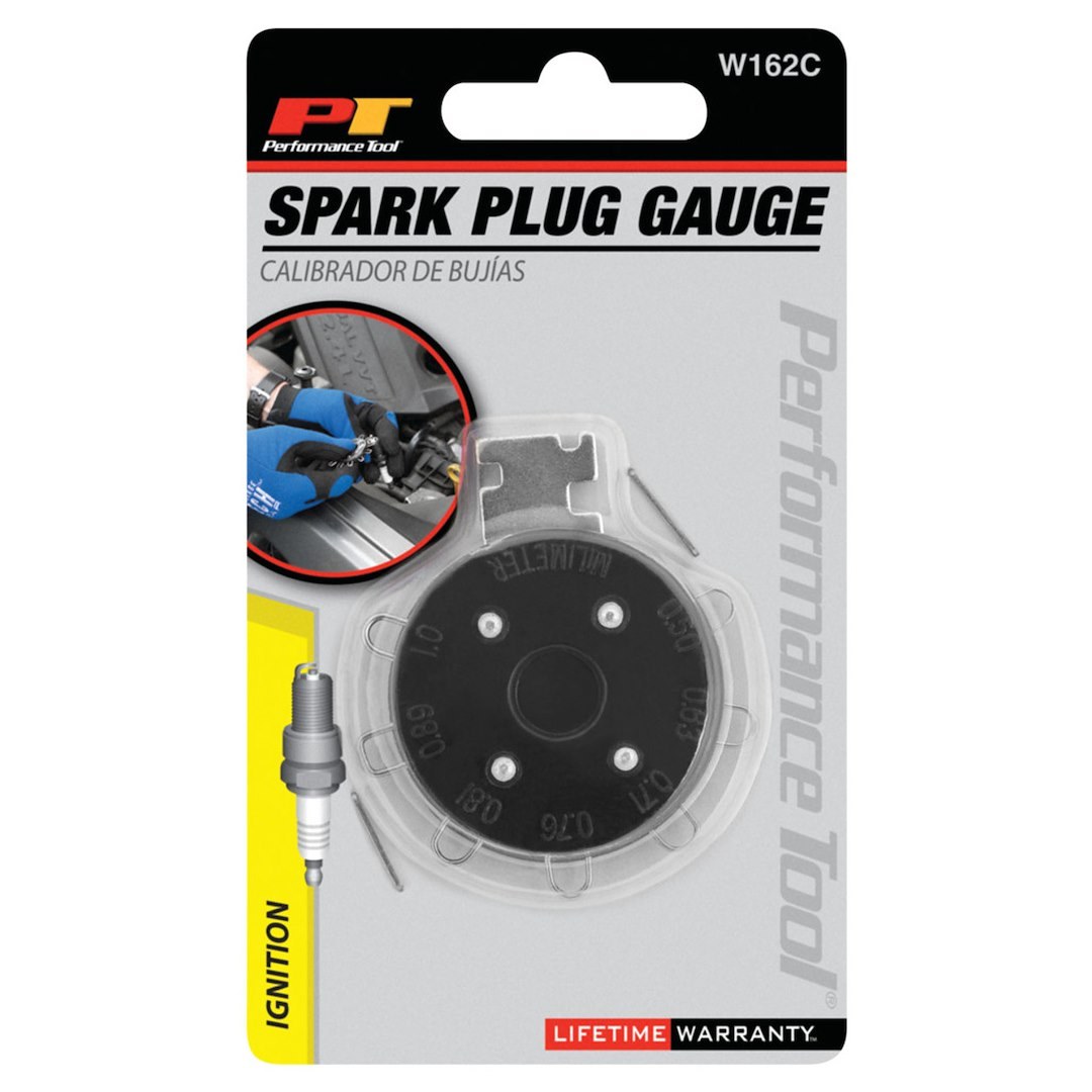 Performance Tool Spark Plug Gapping Tool, 7 Round Wire Blade, 0.02 to 0.4 Inch/ 0.5 to 1 Millimeter Gap Range, With Electrode Tool – W162C