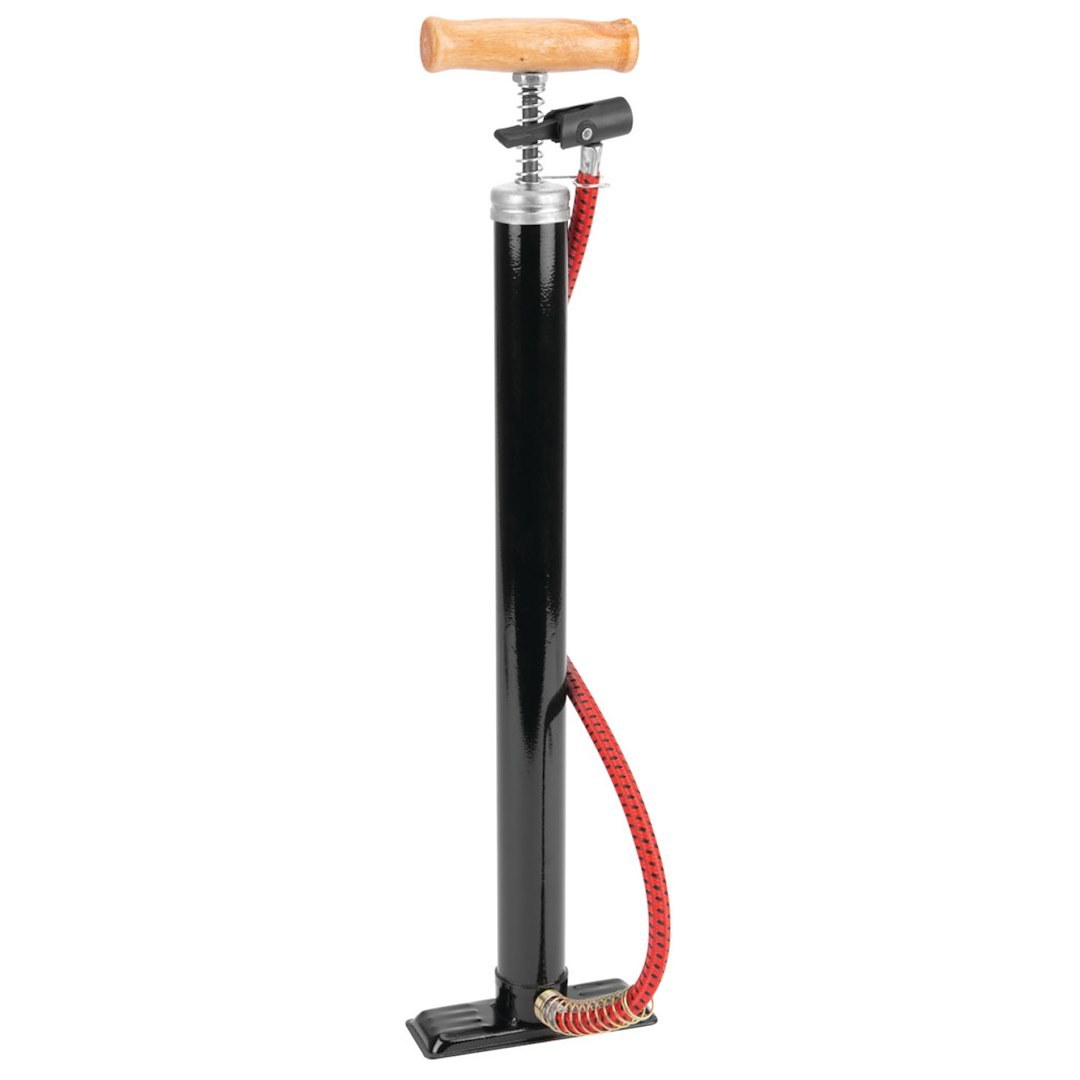 Performance Tool Tire Inflation Pump, Hand Pump, 60 Pounds Per Square Inch Range, Without Gauge, 17 Inch Hose Length – W1635