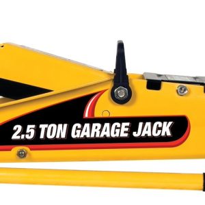 Performance Tool Jack, Floor Jack, Hydraulic, 5000 Pound Capacity, 5 to 15-1/2 Inch Lift Height, Yellow, Steel – W1640
