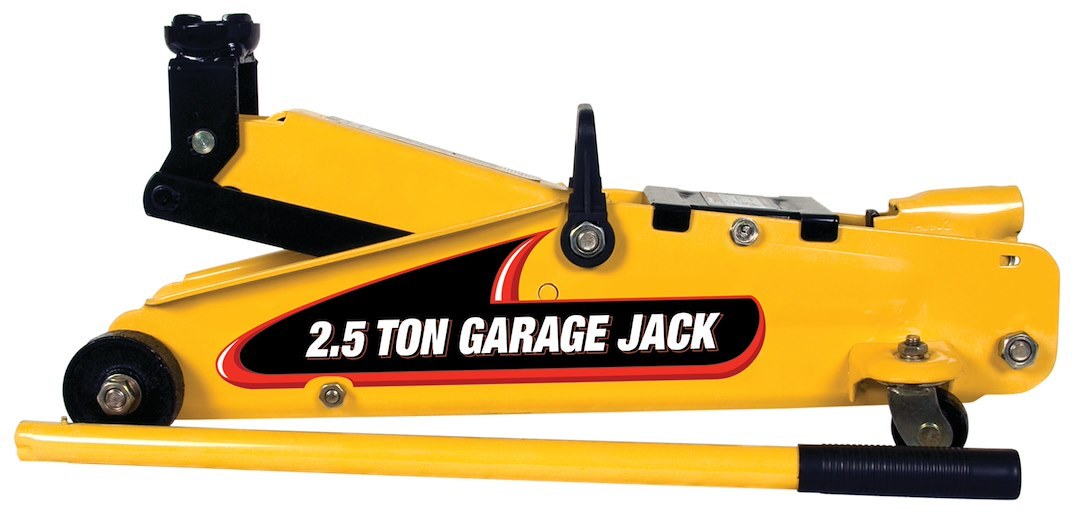 Performance Tool Jack, Floor Jack, Hydraulic, 5000 Pound Capacity, 5 to 15-1/2 Inch Lift Height, Yellow, Steel – W1640