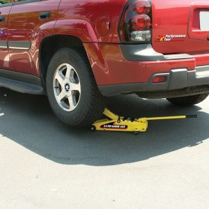 Performance Tool Jack, Floor Jack, Hydraulic, 5000 Pound Capacity, 5 to 15-1/2 Inch Lift Height, Yellow, Steel – W1640