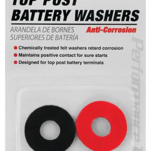 Performance Tool Battery Terminal Corrosion Preventer, Protects Top Post Battery Terminal from Corrosion, Treated Felt Washers – W1658C