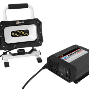 Performance Tool Power Inverter, 2000 Peak Watts, 2.1 Ampere, With Thermal Protection, With 3 Foot 4 Gauge Cca Battery Cable – W16652