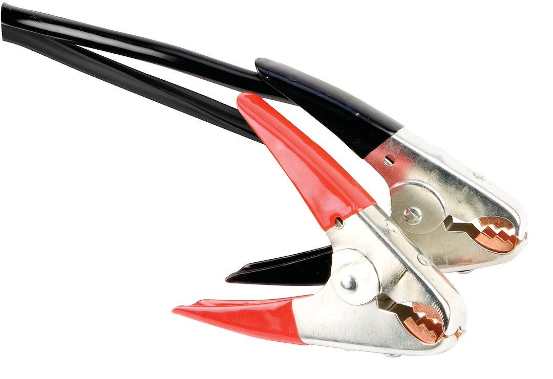 Performance Tool Battery Jumper Cable, 600 Amps, 2 Gauge, 20 Foot Length, Red/ Black PVC Coated Insulated Clamps – W1669