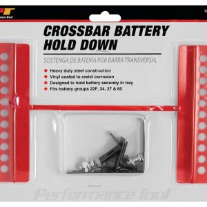 Performance Tool Battery Hold Down, Cross Bar, Universal, Vinyl Coated, Red – W1691C