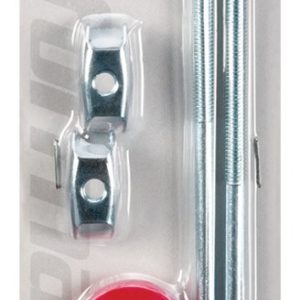 Performance Tool Battery Hold Down Bolt, J-Type, 10 Inch, Chrome Plated Steel, With Washers/ Wing Nuts – W1695C