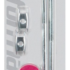 Performance Tool Battery Hold Down Bolt, L-Type, 10 Inch, Chrome Plated Steel, With Washers/ Wing Nuts – W1697C