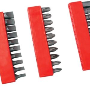 Performance Tool Screwdriver, Star/ Slotted/ Phillips/ Hex/ Square, Chrome Vanadium Steel, Red Handle, With Magnetic Tip – W1721