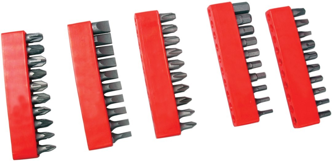 Performance Tool Screwdriver, Star/ Slotted/ Phillips/ Hex/ Square, Chrome Vanadium Steel, Red Handle, With Magnetic Tip – W1721