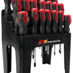 Performance Tool Screwdriver, Star/ Slotted/ Phillips/ Pozi, Chrome Vanadium Steel, With Magnetic Tip – W1726