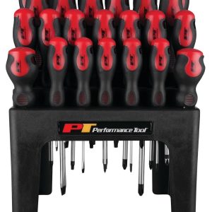Performance Tool Screwdriver, Star/ Slotted/ Phillips/ Pozi, Chrome Vanadium Steel, With Magnetic Tip – W1726