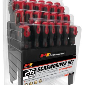 Performance Tool Screwdriver, Star/ Slotted/ Phillips/ Pozi, Chrome Vanadium Steel, With Magnetic Tip – W1726