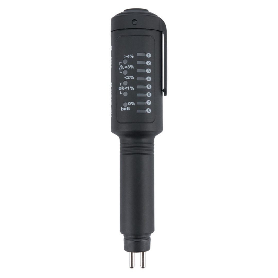 Performance Tool Brake Fluid Contamination Tester, Use to Examine the Percentage of Water IN the Fluid, Hand Held, Battery Operated – W182