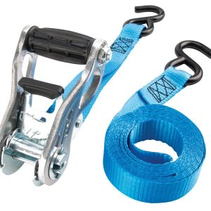 Performance Tool Tie Down Strap, Secure Md, 1 Inch Width X 10 Feet Length, 500 Pound Load Capacity, 1500 Pound Break Strength, With Ratchet – W1871