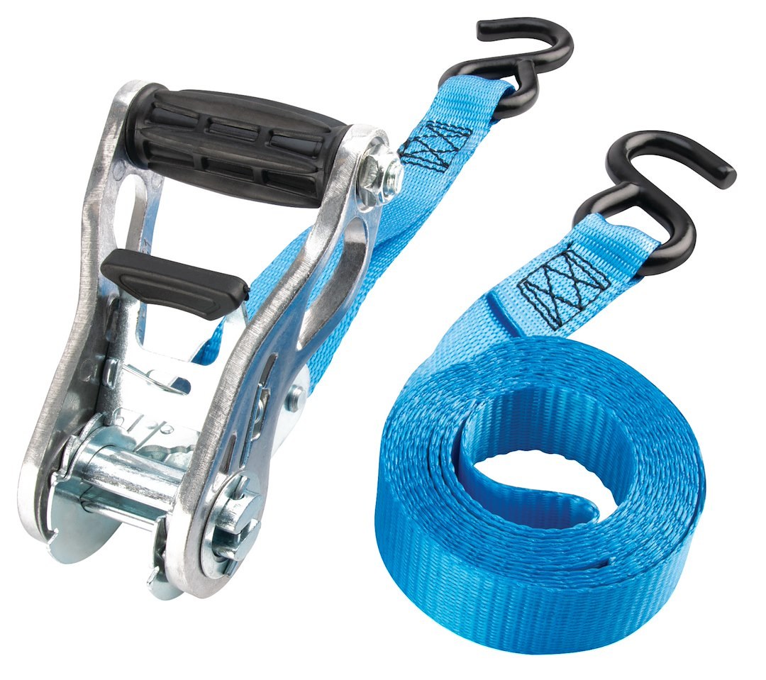 Performance Tool Tie Down Strap, Secure Md, 1 Inch Width X 10 Feet Length, 500 Pound Load Capacity, 1500 Pound Break Strength, With Ratchet – W1871
