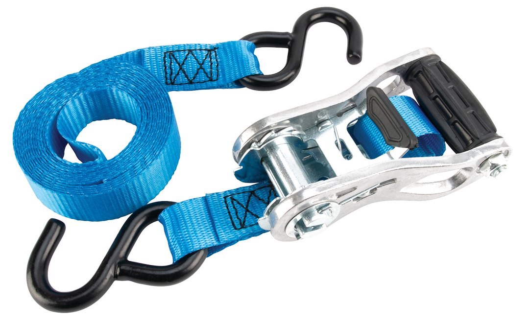 Performance Tool Tie Down Strap, Secure Md, 1 Inch Width X 10 Feet Length, 500 Pound Load Capacity, 1500 Pound Break Strength, With Ratchet – W1871