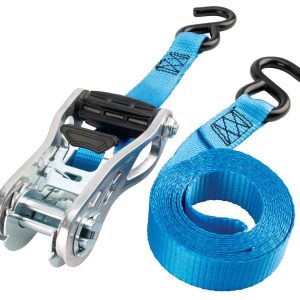Performance Tool Tie Down Strap, Secure Md, 1 Inch Width X 10 Feet Length, 500 Pound Load Capacity, 1500 Pound Break Strength, With Ratchet – W1871