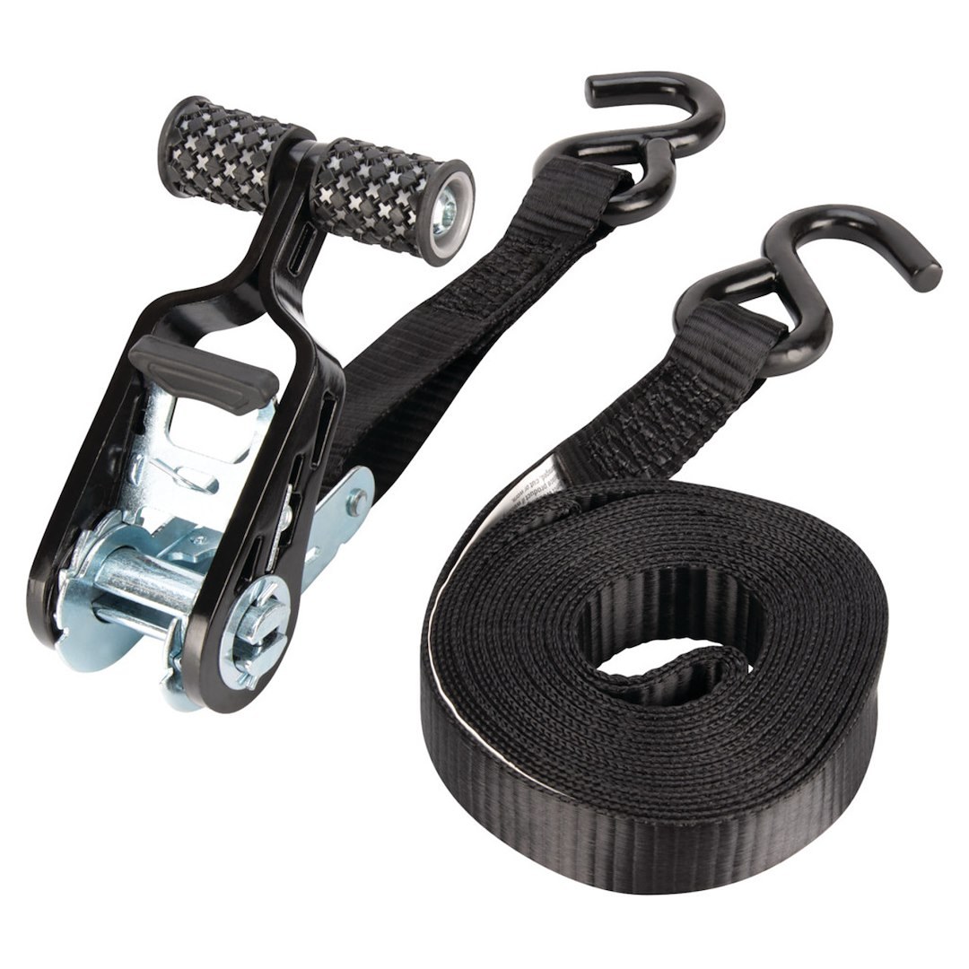 Performance Tool Tie Down Strap, Secure HD, 1 Inch Width X 15 Feet Length, 1000 Pound Load Capacity, 3000 Pound Break Strength, With Ratchet – W1873