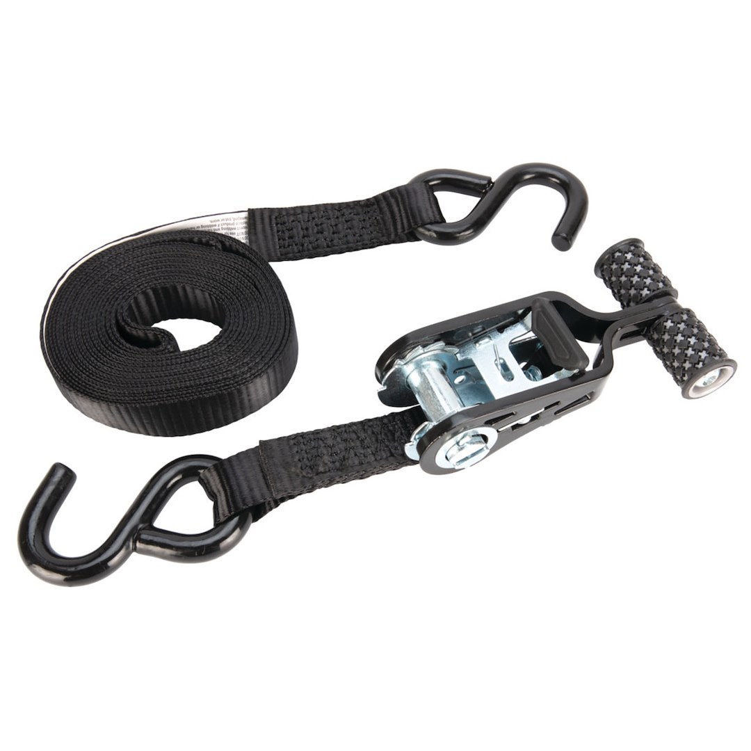 Performance Tool Tie Down Strap, Secure HD, 1 Inch Width X 15 Feet Length, 1000 Pound Load Capacity, 3000 Pound Break Strength, With Ratchet – W1873